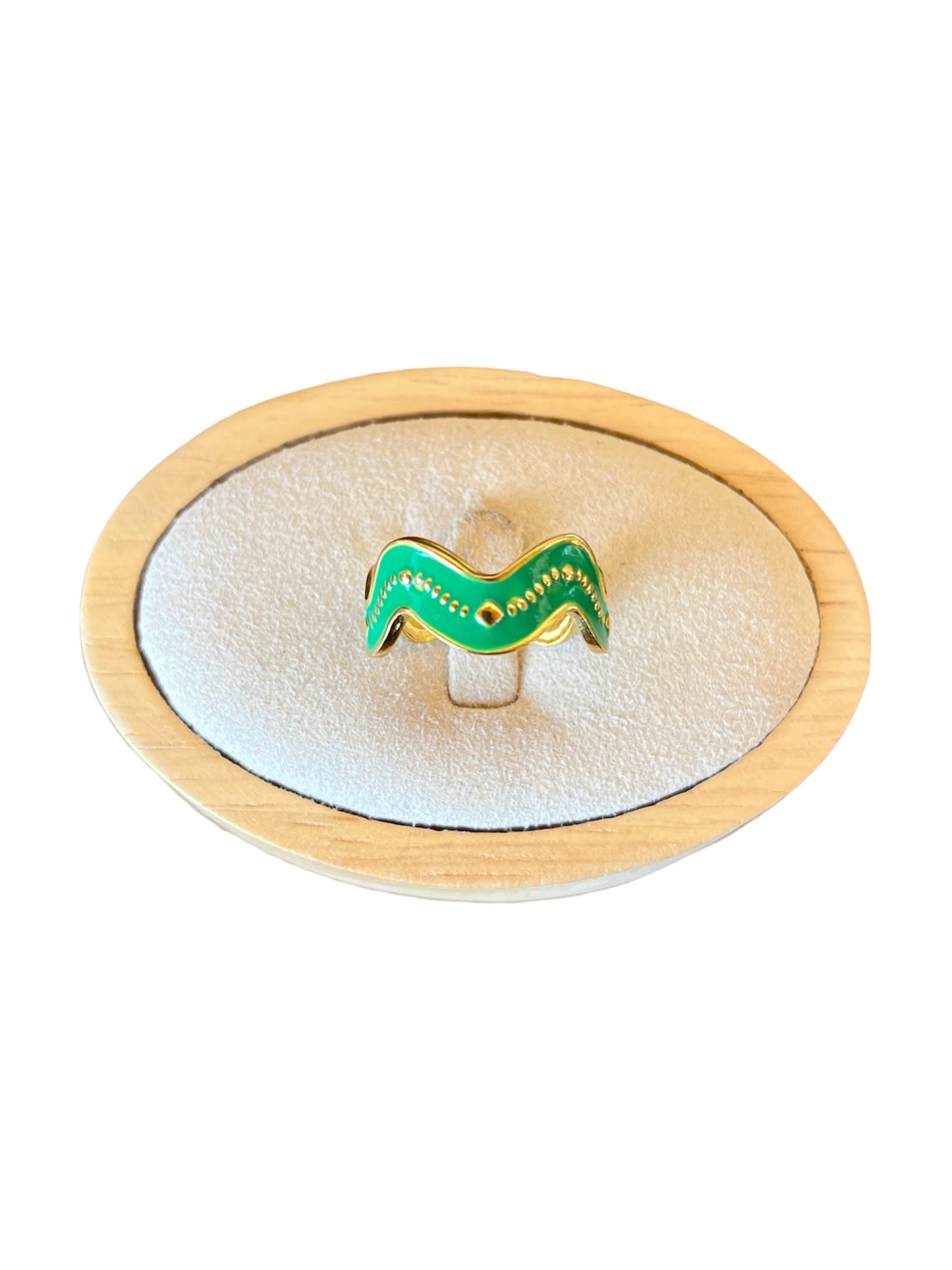 Anillo Ola Verde