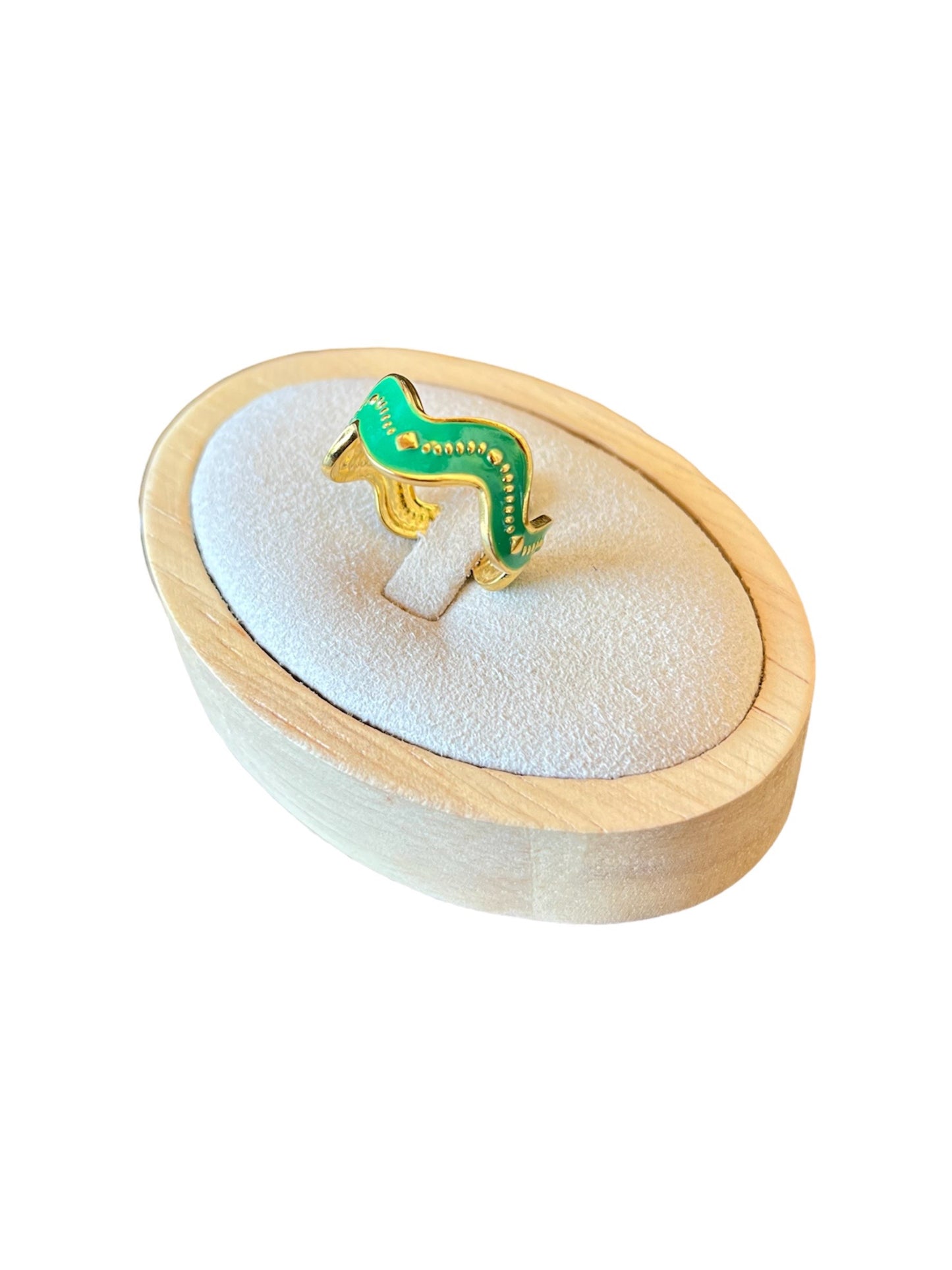 Anillo Ola Verde