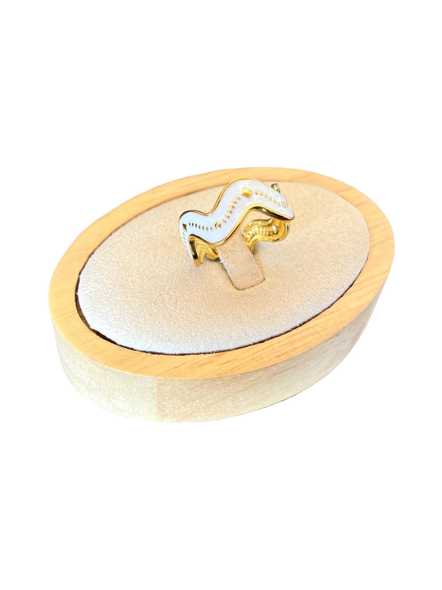 Anillo Ola Blanco